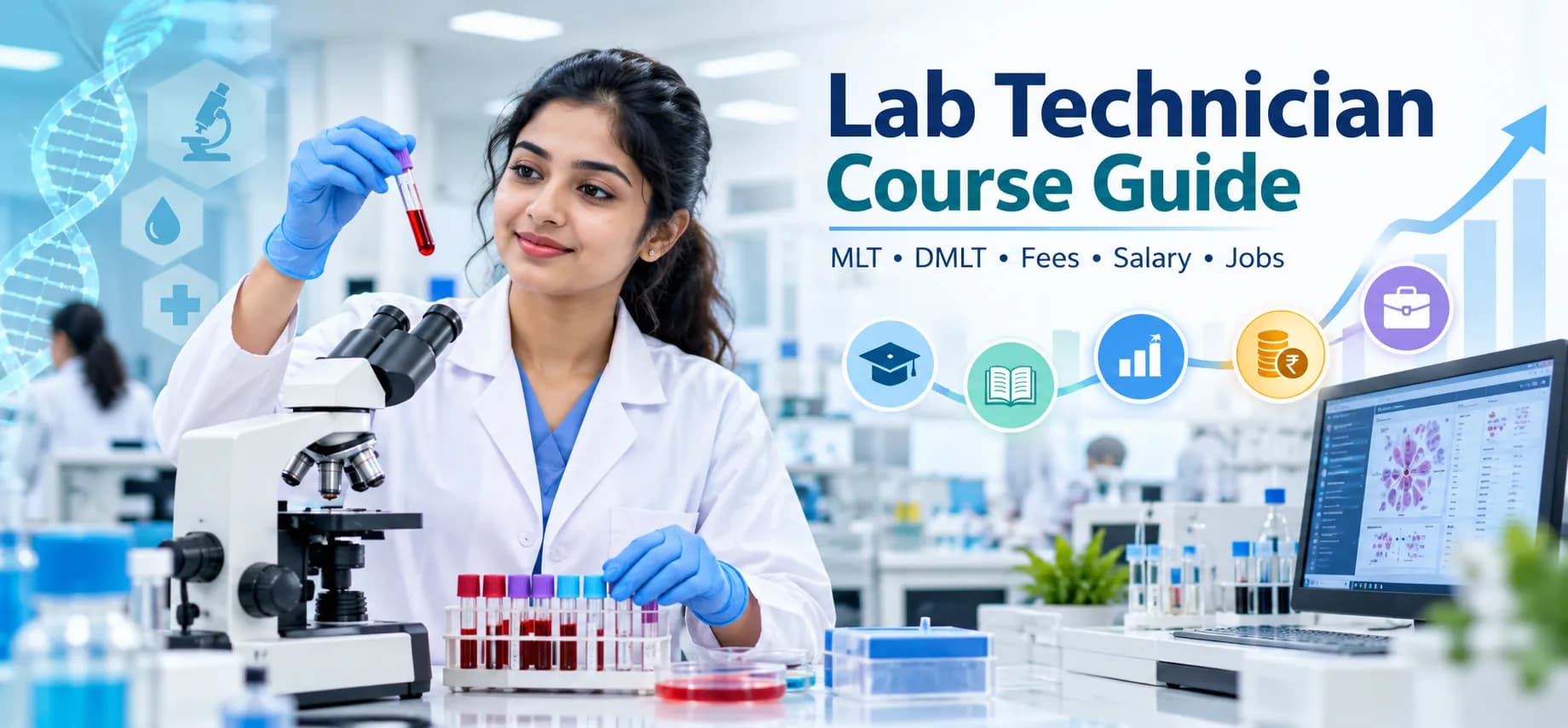 Lab Technician Course Guide: MLT, DMLT, Fees, Salary & Jobs in India (2026)